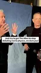 You can't take the scientist out of the toy! In this video, watch Tim Allen go on a comedic deep dive into movie physics and warp speeds during his CinemaCon 2026 photo session. Even Tom Hanks can only look on in amusement.